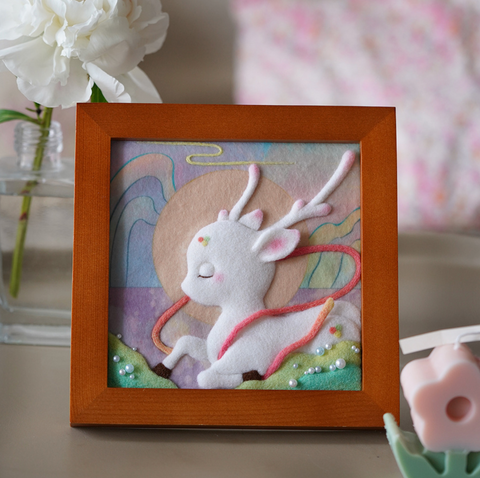 Chinese Classic Photo Frame Needle Felt Set