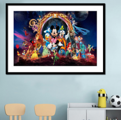 WM1736-01 Disney Group DIY Diamond Dot