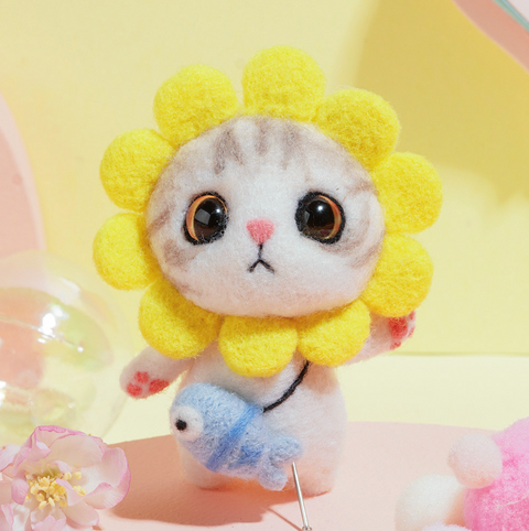 Dress Up Kitty Needle Felt Set