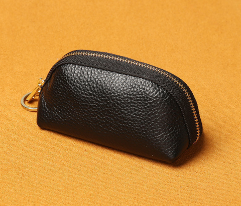 Vegan Leather Zipper Pouch