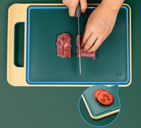 Cutting Board Medium Dark Green - Wheat