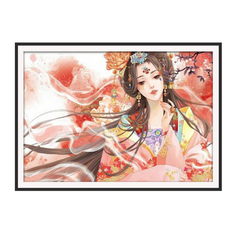 Red Maiden Cross Stitch