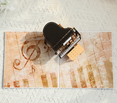 Pop Out Card Piano