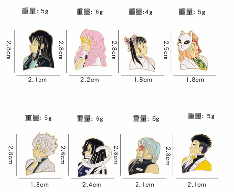 Demon Slayer Profile Pins