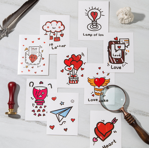 Graphic Heart Card