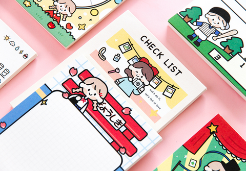 Cute Girls Memo Pads