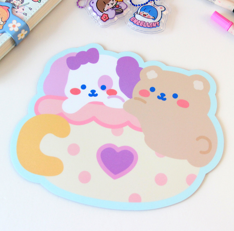 Cute Cartoon Party Mouse Pad