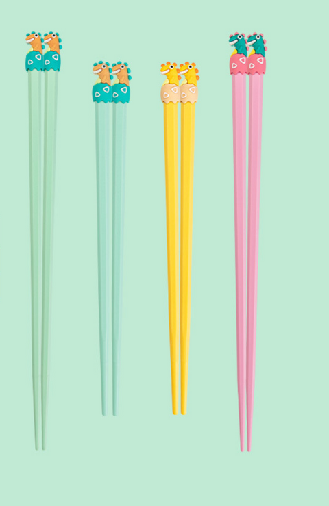 Dinosaur Family Chopsticks 4 Set 2