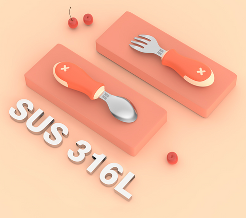 Stainless Steel Short Fork and Spoon