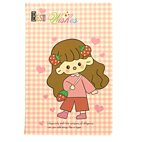 Strawberry Plaid 22K Notebook