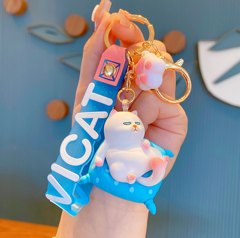 Vicat Grump Cat Keychain