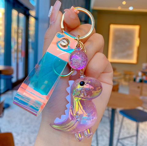 Crystal Dinosuar Keychain