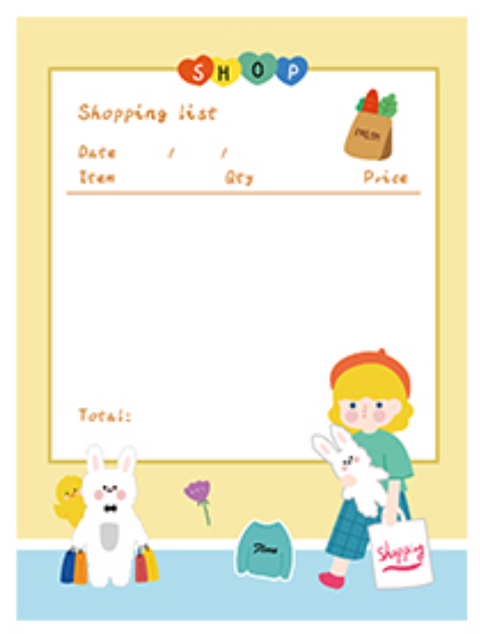 Jiyu Flora Note Paper