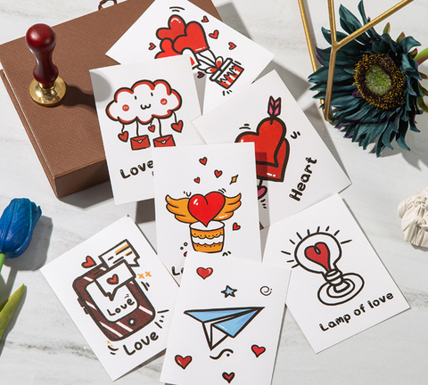 Graphic Heart Card