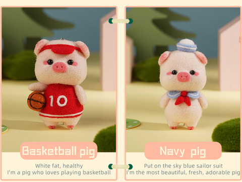 Dress Up Pig Needle Felt Set