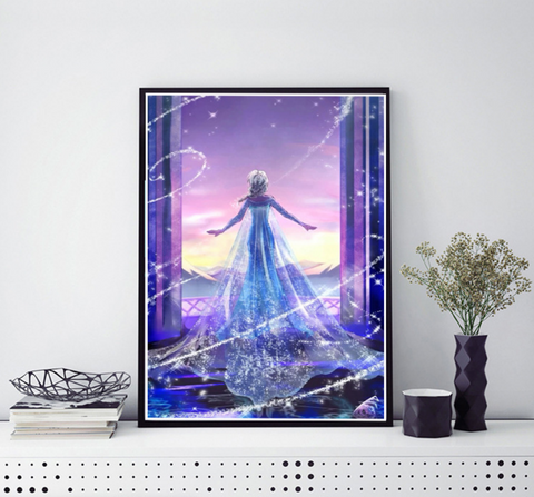 Frozen Elsa DIY Dot Painting