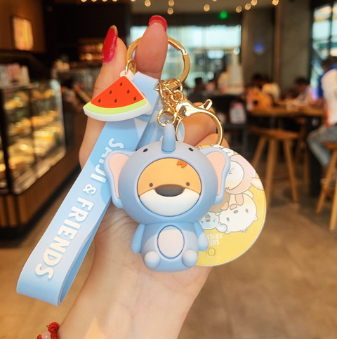 Saiji and Friends Keychain
