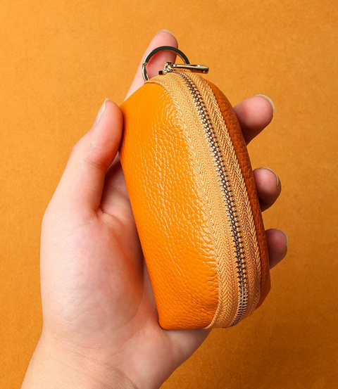 Vegan Leather Zipper Pouch