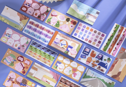 Fuxian Landscape Leisure Sticker Pack