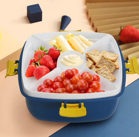 Square Bento Two Layer 1200ml