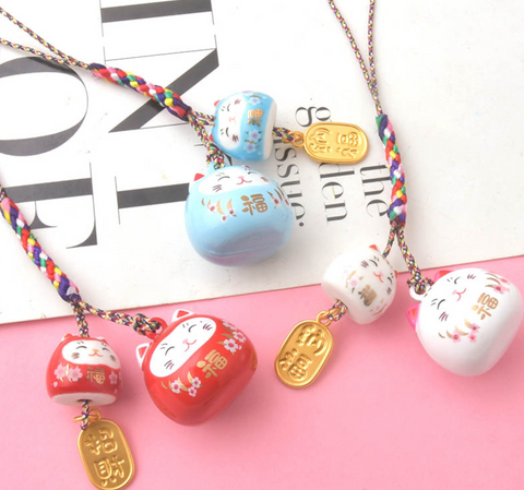 Gemini Lucky Cat Pearlescent Charm