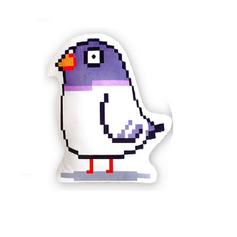 Pixel Bird Pillow Cushion 38cm