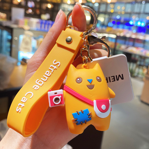Strange Cats Keychain