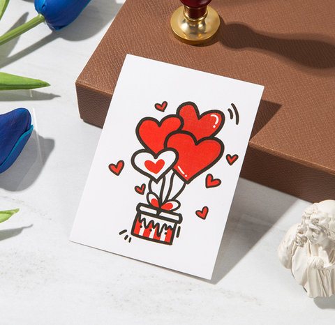 Graphic Heart Card