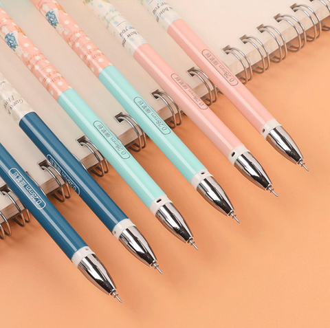 Heart Cap 0.28mm Black Gel Ink Pen