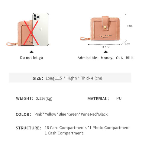 Short Two-Fold Vintage Wallet
