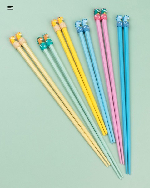 Dinosaur Family Chopsticks 5 Set 2