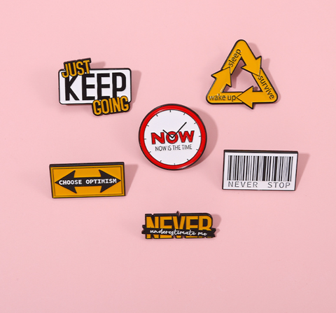 Never Stop Pins