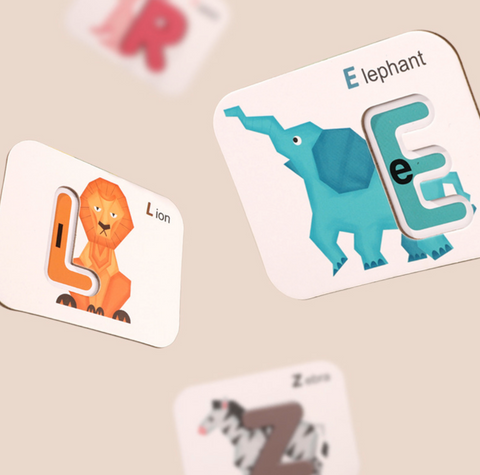 Wooden Alphabet Pair Cards