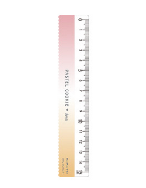 Kokuyo Campus Pastel Cookie Ruler 15cm