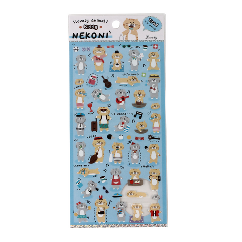 Music Kitty Stickers