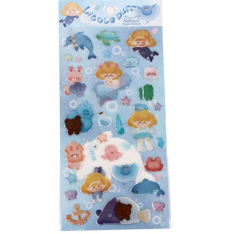 Diving Puffs Stickers