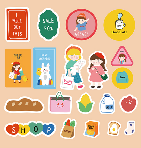 Jiyu Multipurpose Trip Stickers