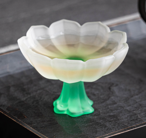 Lotus Glass Goblet