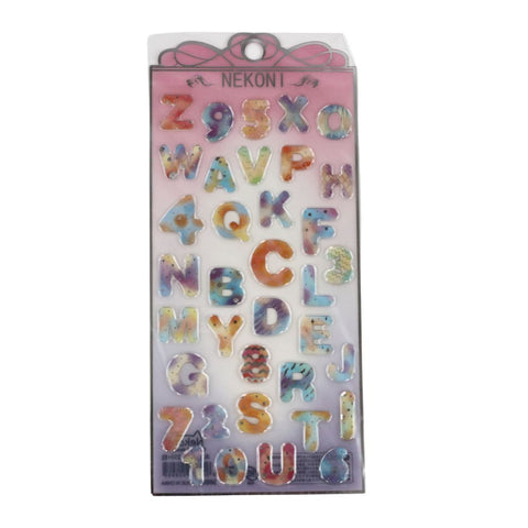 Crystal Alphanumeric Stickers