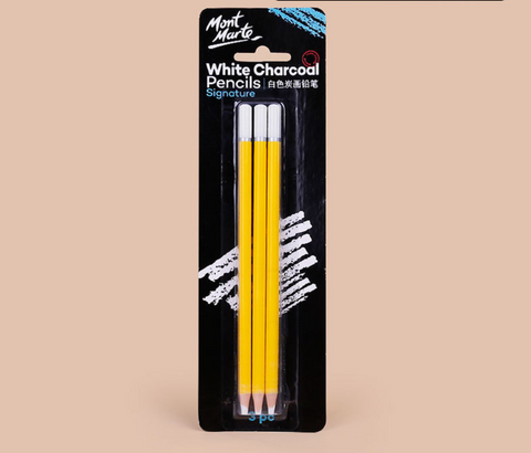 Mont Marte White Charcoal Pencils