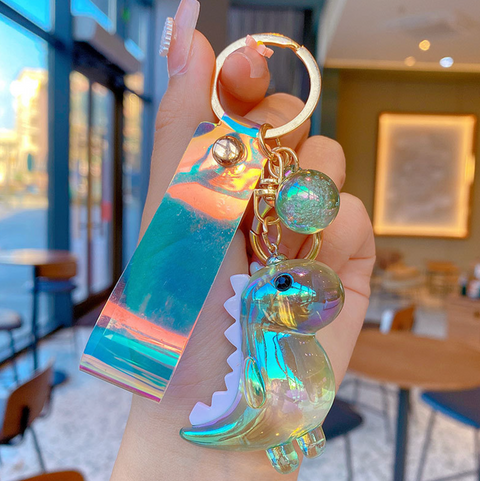 Crystal Dinosuar Keychain
