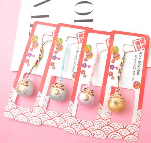 Asakusa Daruma Water Bell Charm
