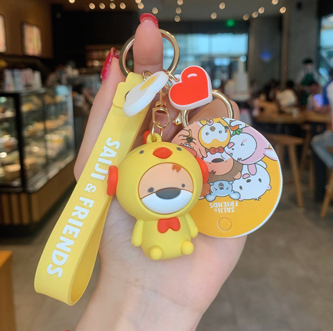 Saiji and Friends Keychain