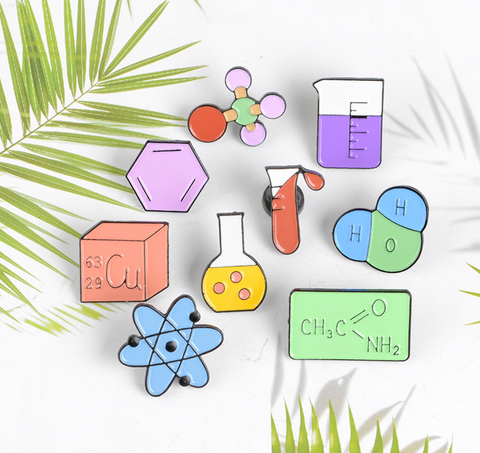 Chemistry Symbols Pins