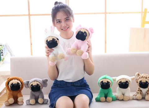 20cm Costume Pug Plush