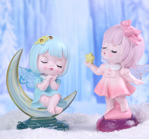 Star Moon Angel Mystery Statue