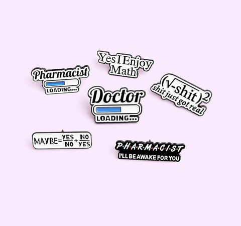 Math Symbols Pins