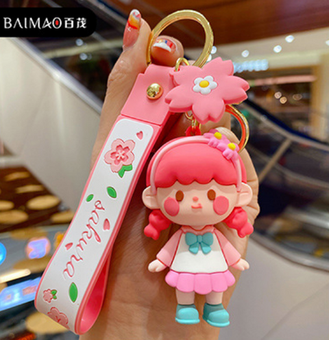 Sakura Girl Keychain