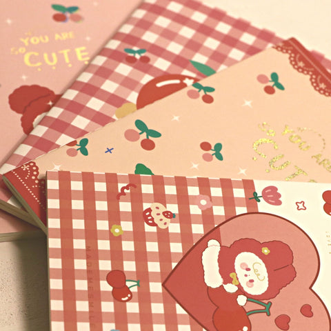Cherry Bear A5 Notebook