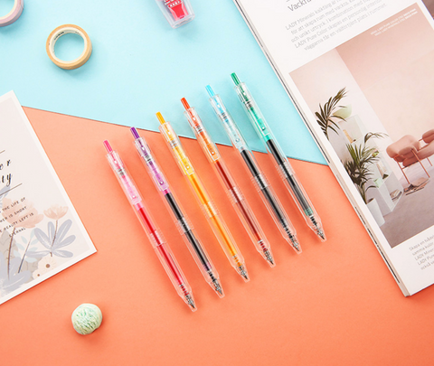 AGPH5609 6 Color 0.5mm Gel Ink Pen